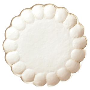 リンカホワイト 27プレート 約26.5cm 和食器 丸皿 大皿 ホワイト系 リンカホワイト 業務用 グルメスタイル g-190057/g-1934-01｜shokky