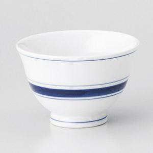 呉須ライン反煎茶 約170cc 和食器 煎茶 豆鉢 ホワイト系 強化 業務用 ときわ 陶器屋プロ 29-369-069-ka