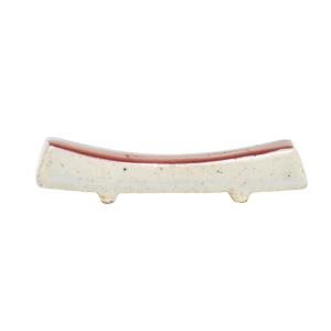 赤呉須板箸置 約6cm 和食器 箸置き レッド...の詳細画像2