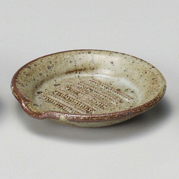 唐津片口おろし器ミニ 約9cm 和食器 すり鉢 豆皿 ベージュ系 業務用 ときわ 陶器屋プロ 28-...