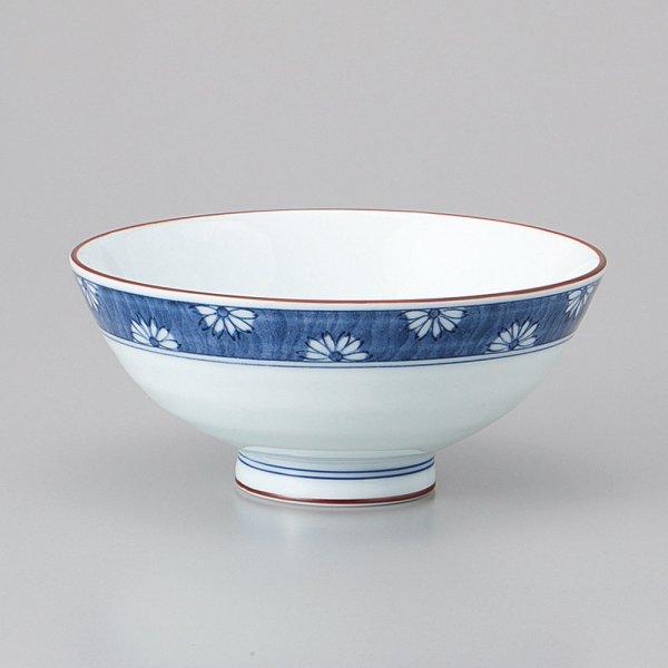 青磁渕菊うさぎ毛料 約14cm 和食器 茶碗 ブルー系 日本製 美濃焼 業務用 うつわ探訪
