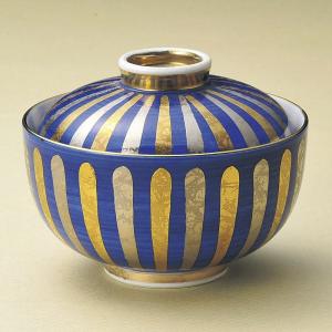 呉須巻金銀十草蓋物 有田焼 約11.5cm 和食...の商品画像