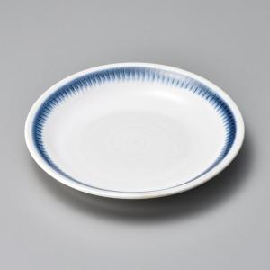トチリ呉須流8寸皿 約26cm 和食器 丸皿 大...の商品画像