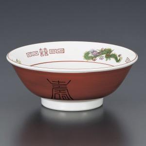 赤巻三ツ竜切立6.8丼 [ 21.5×7.5cm 675g ] | ラーメン鉢 食器 かわいい