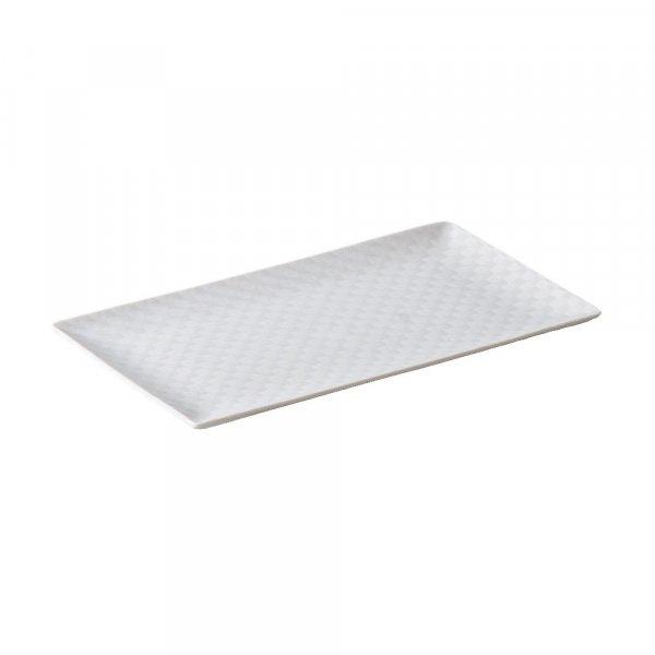 白格子長角皿 約22.8cm 和食器 長角皿 中皿 ホワイト系 美濃焼 アウトレット 業務用 カネ仁...