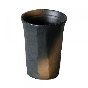 焼酎カップ ブラック 約9.1cm 和食器 フリーカップ ブラック系 アウトレット 業務用 カネ仁 C113