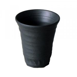 フリーカップ黒 約9.7cm 和食器 フリーカップ ブラック系 アウトレット 業務用 カネ仁 C116
