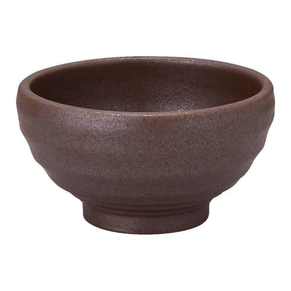 鳴門 13cm玉丼 赤茶備前 約12.7cm 和食器 小丼 ブラウン系 日本製 業務用 陶器屋プロ ...