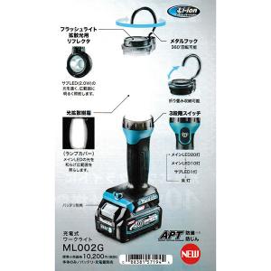 マキタ（makita） ML002G 40Vmax 充電式ワークライト <バッテリ・充電