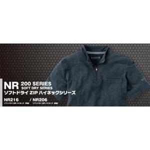 ソフトドライブハイネック半袖「イーブンリバー　NR216」通年対応｜shokuninland