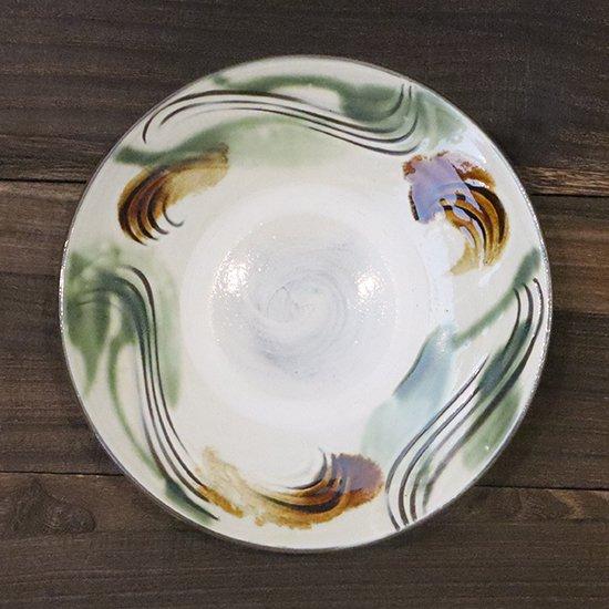 大皿 小鹿田焼 坂本工窯 八寸皿 三彩 櫛描き 民藝 和食器 盛皿 ワンプレート皿 陶器 日本製 手...