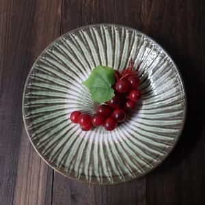 手作りの陶器 大分県日田市 小鹿田焼(おんたやき) 尺皿 直径約30cm×高