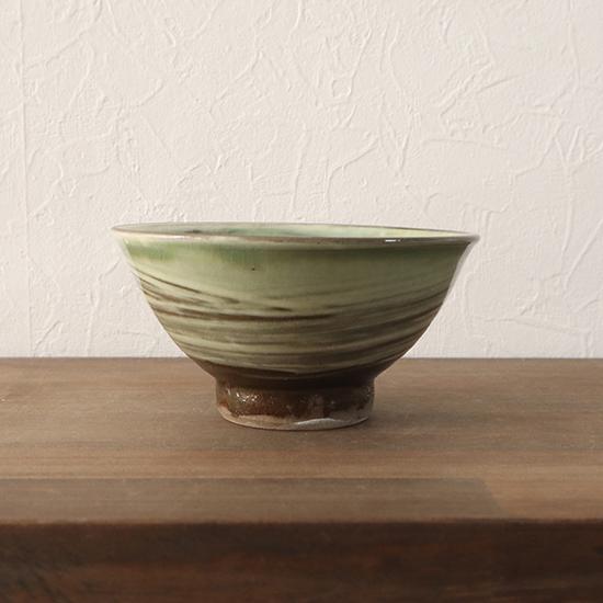 ご飯茶碗 小鹿田焼 坂本工窯 四寸飯碗 刷毛目 民藝 和食器 茶碗 陶器 日本製 手仕事 約12cm