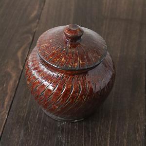 小鹿田焼(ontayaki) うるか壺 Φ8cm×8cm<調味料入れ 梅干し入れ 小鹿田焼(ontayaki) うるか壺 Φ8cm×8cm<調味料入れ 梅干し入れ