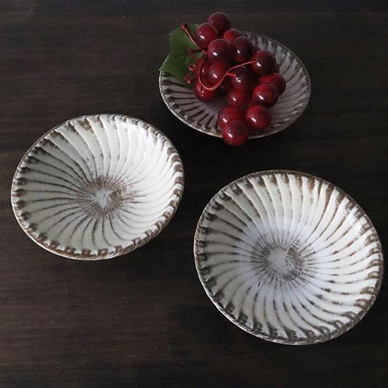 小皿 小鹿田焼 坂本工窯 刷毛目 四寸皿 取皿 民藝 和食器 日本製 手仕事 約12.5cm