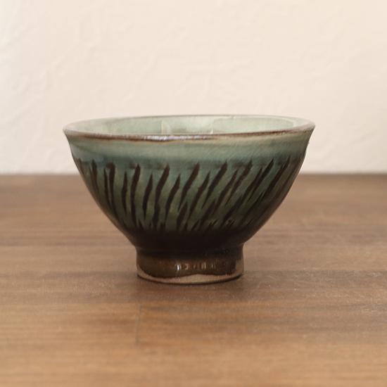 おちょこ 小鹿田焼 坂本工窯 盃 飛び鉋 ぐい呑み 酒器 民藝 和食器 日本製 手仕事 約7.5cm