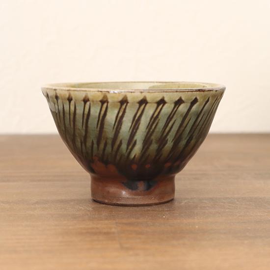 おちょこ 小鹿田焼 坂本工窯 盃 飛び鉋 ぐい呑み 酒器 民藝 和食器 日本製 手仕事 約7.5cm