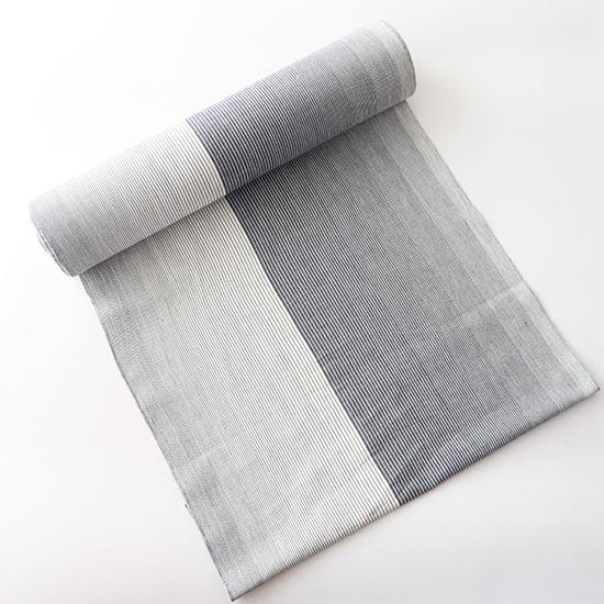 伊勢木綿 反物 綿麻 E 夏着物 臼井織布 三重県伝統工芸品 木綿 麻 リネン 日本製