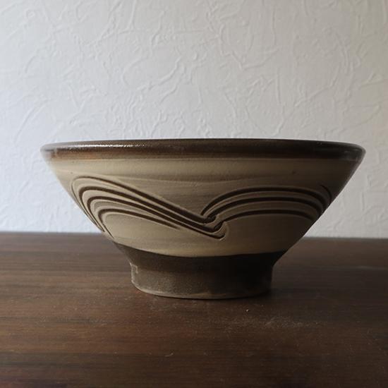 どんぶり 小鹿田焼 坂本工窯 櫛描き 白釉 六寸 丼鉢 ラーメン丼 うどん丼 民藝 和食器 日本製 ...