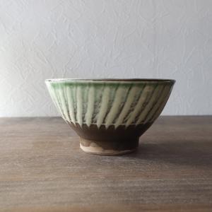 四寸飯碗 刷毛目 緑B 坂本工窯 小鹿田焼 約φ...の商品画像