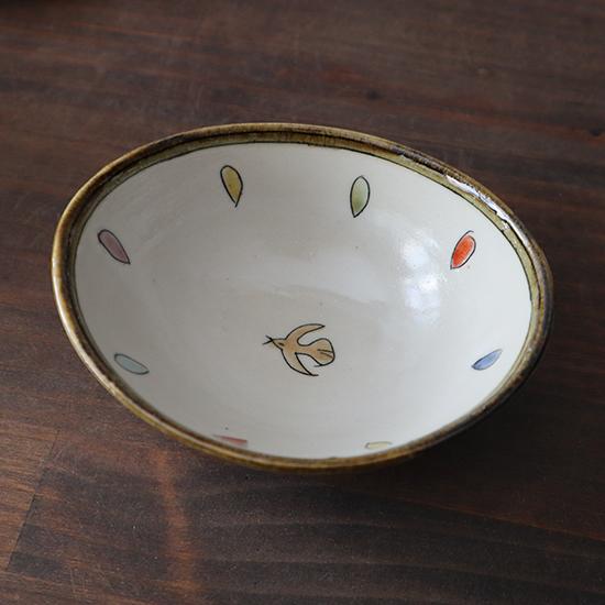 美濃焼 小鉢 ボウル 取鉢 加藤淳 手描き 和食器 13.5cm 土岐市 作家 D