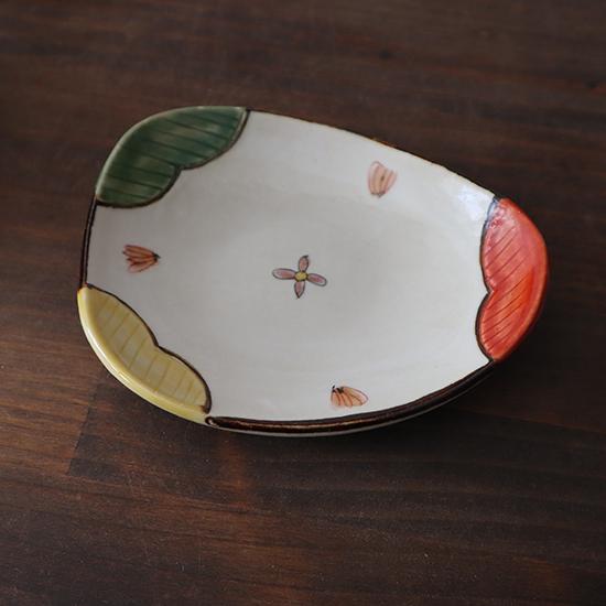 美濃焼 小皿 取皿 14.5cm 加藤淳 手描き 和食器 土岐市 作家 B