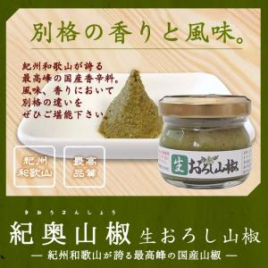 『生おろし山椒』 30g 本場和歌山 ぶどう山椒 山椒の実 粉山椒 無添加 さんしょう
