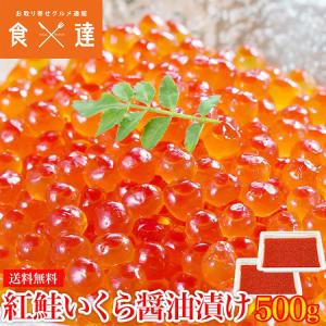 紅鮭いくら 醤油漬け 500g(250g×2P) イクラ いくら さけ 鮭 サケ｜shokutatsu