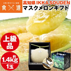 マスクメロン ギフト 高級 2玉 合計2.8kg (1.4kg×2玉) 上級品 産地直送