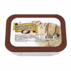 北海道チョコマーブル アイス クリーム 2000ml×4個(計8L) ホームタイプ パーティ イベン...