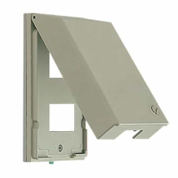 WTF7972 パナソニック コスモシリーズワイド21 ガードプレート コンセント2コ用 取付枠付