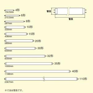 FL20SSW18 直管蛍光灯 20W形 白色...の詳細画像1