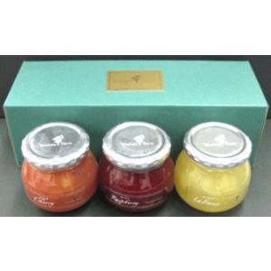 「 フルーツ ジャム 3個セット(各290g)」【さくらんぼ/木いちご/ラ・フランス】 贈答用 たか...
