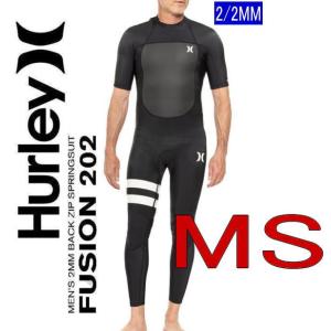 <予約＞特価【サイズMS】  ハーレー HURLEY  FUSION  2/2mm バックジップ　2023　メンズ BLACK　シーガル　ウェットスーツ｜湘南マート