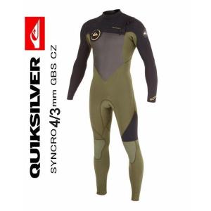 ウェットスーツ クイックシルバー4/3mm メンズ　2016  ジップレス GBS 上位　QUIKSILVER シンクロ XCCK　