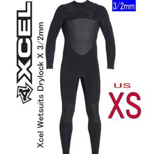 特価【サイズXS】XCEL エクセル  最上級モデル　Drylock X 3/2mm　 メンズフルスーツ  バックジップ　セミドライ　■サイズ　US-XS｜shonanmart