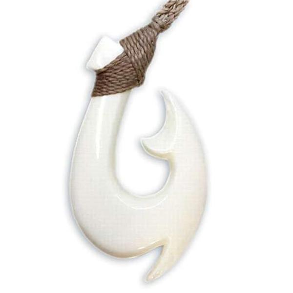 ボーンカービング Laniakea フィッシュフック ネックレス ハワイアンジュエリー ブランド ペ...