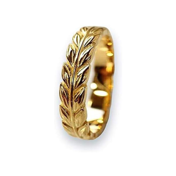 ハワイアンジュエリー リング 指輪 マイレリング K24 純金 コーティング 「神が宿る神聖な葉」 ...