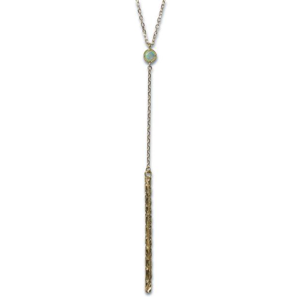 ハワイアンジュエリー ネックレス Laniakea オパール バー ゴールド ペンダント 選べる素材...