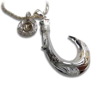 ハワイアンジュエリー ネックレス ペア フィッシュフック 2本売り KOA