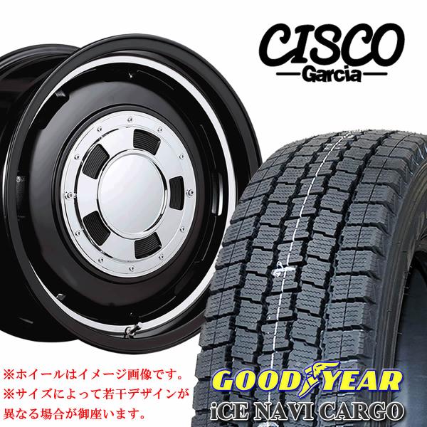 冬4本 195/80R15×6J 139.7-6穴 +33  グッドイヤー アイスナビカーゴ 202...