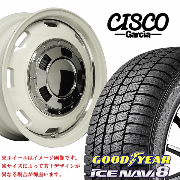 冬 4本SET 155/65R14×4.5J 100-4穴 +45 グッドイヤー アイスナビ8 20...