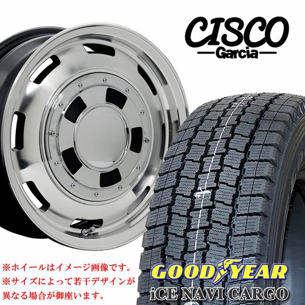 冬4本 195/80R15×6J 139.7-6 +33 グッドイヤー アイスナビカーゴ 2023年...