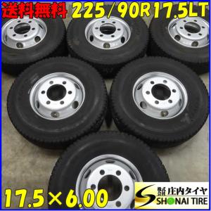 225/90R17.5×6.00J 127/125 LT スタッドレスタイヤ＆鉄 6本SET　トーヨー M 919 2017年製｜shonei-tire