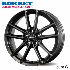 中古アルミ18x8.0 5/112 35ボーベット　などに TAS ボルベット type Z ホイール1本 18x7.5J 5H 112 +49 ダークグレー