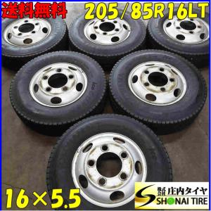 205/85R16×5.5J 117/115 LT スタッドレスタイヤ＆鉄 6本SET　ヨコハマ アイスガード IG91 2018年製｜shonei-tire