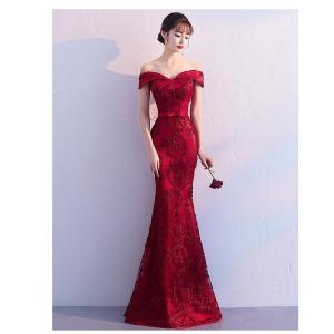 マーメイドドレス ウエディングドレス オフショルダー