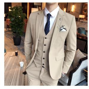 メンズスーツ ビジネススーツ スリーピース セットアップ