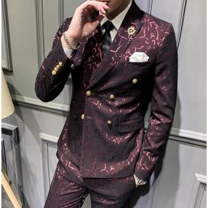 メンズスーツ 1つボタンスーツ 3ピーススーツ ビジネススーツ