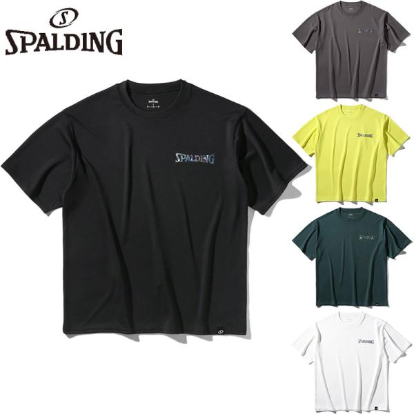 スポルディング スポーツ メンズ レディース Tシャツ ホログラム ワードマーク バスケットボール ...